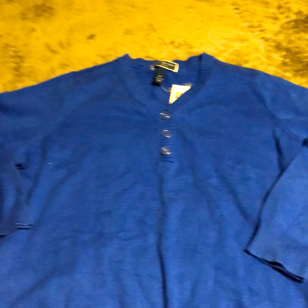 NWT Karen Scott sweater, sz 1X, Blue